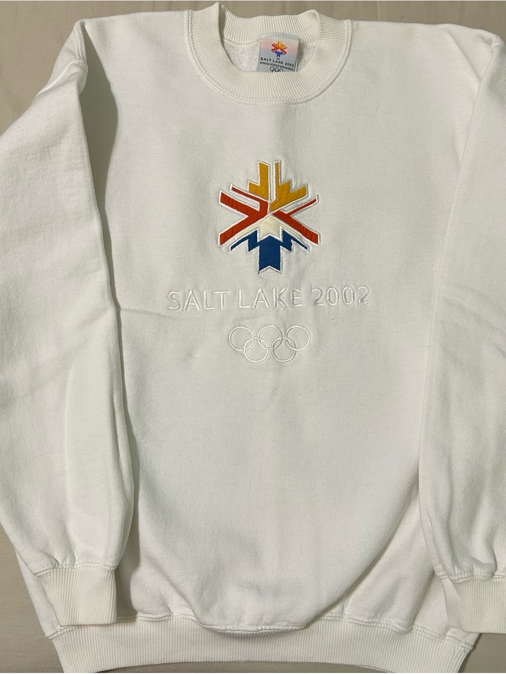 Salt Lake 2002 Official Olympic Merch/Apparel Collectible Ladies Sweatshirt Sz M